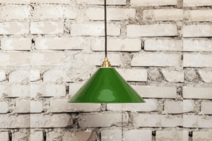 Zielona lampa loftowa
